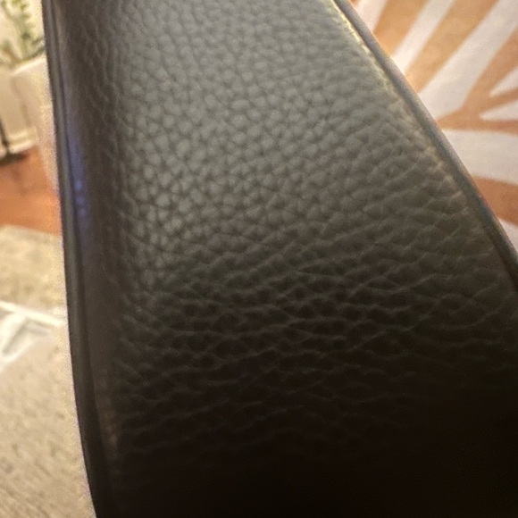 Michael Kors Black PIPER Tote, Shoulder Bag With Chain Accents Pebbled Leather - Picture 8 of 16